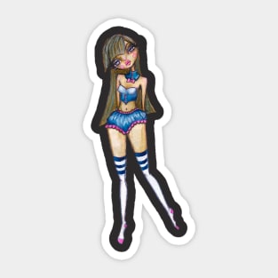 Ghoulish Girl Sticker